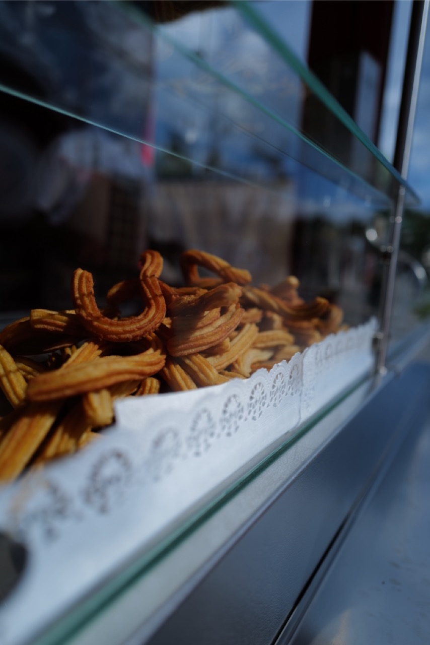 Frische Churros in der Auslage